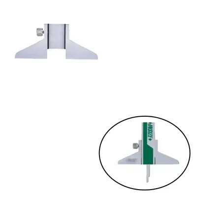 Insize Depth Base Attachment for Caliper Beam 16mm x 6mm Size, 6140 Model