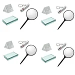 SBT Instruments 16pcs Desktop Optical Kit- Magnifying Glass, Prisms 50x50mm, Red Laser Pointer, Glass Slab 75x50x18mm