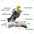 DEWALT 254 mm 1650 Watt Compound Mitre Saw With Cutting Blade & Accessories, 4600 RPM (DW714)