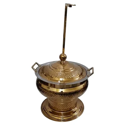 Heavy Duty 8ltr Commercial Kitchen Buffet Catering Stainless Steel Golden PVD Diamond without Heating element