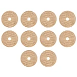 Surie Polex 4 inch Round Diamond Polishing Pads for Grinding & Polishing (5U1) - Pack of 10