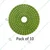 Surie Polex 4 inch Round Diamond Polishing Pads for Grinding & Polishing (7S1) - Pack of 10