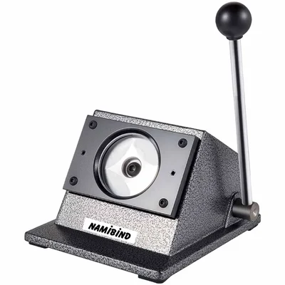 Namibind 44mm Round Badge Die Cutting Machine, Manual Circular Cutter for Button Badges, Stickers & Labels