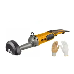Ingco 150 mm 1100 Watt Straight Grinder With 1 Pair Gloves, 5000 RPM (SG11008)