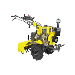 Kisankraft KK-IC-256D 5.36 HP Diesel Power Weeder with Center Rotary and Back Rotary, 247cc Engine For Agriculture