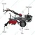 AIVA ITALY 720 D+, Heavy Duty 6 HP Back Rotary Diesel Power Tiller