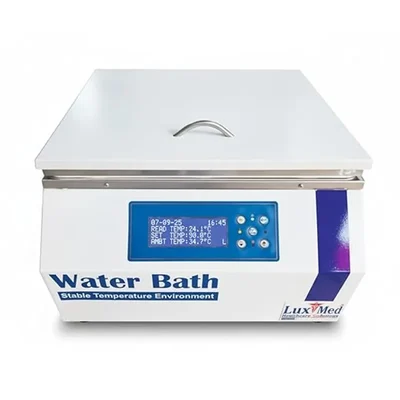 LuxMed Digital Laboratory Water Bath 220-240V Medical Research Stainless Steel PID Precise Temperature Control