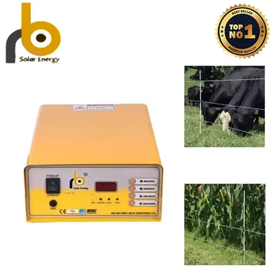 RB Solar 13 KV Digital Solar Zatka Machine to Cover 50 Acre Land with Accessories