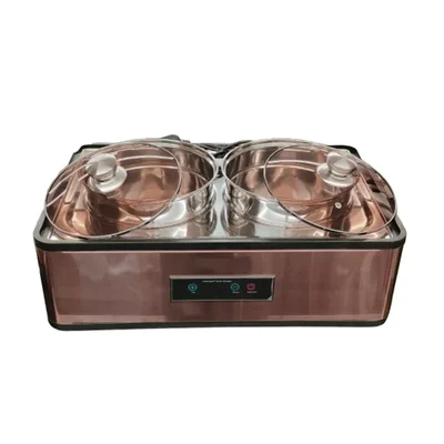 9 Litre Rose Gold Double Bowl(4.5L x 2 Bowls) Digital Electric Soup Pot