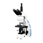 Blisco FL-100 1000X Trinocular Microscope for Fluorescent Lab Research with Infinity Plan Objectives