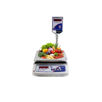 Digitone 1-30 kg Stainless Steel Table Top Weighing Machine, 250 x 300 mm Platform Size (DGT 30 SS (POLE))