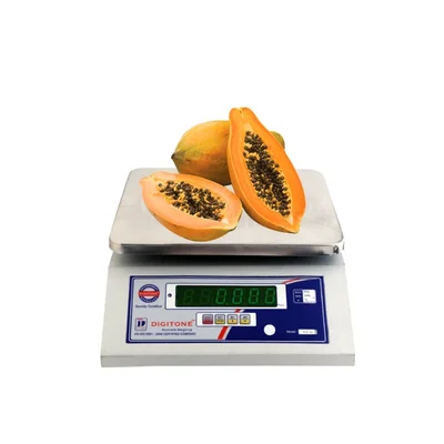 Digitone 1-30 kg Steel Table Top Weighing Machine, 260 x 320 mm Platform Size (DGT 30(F/B) M/S)