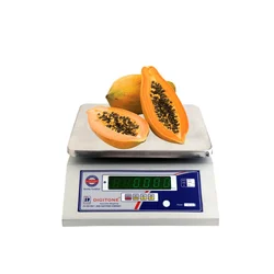 Digitone 1-30 kg Steel Table Top Weighing Machine, 260 x 320 mm Platform Size (DGT 30(F/B) M/S)