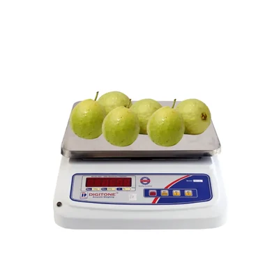 Digitone 1-30 kg Steel Table Top Weighing Machine, 250 x 300 mm Platform Size (DGT 30 S/S(F/B))