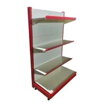 Ironic 5 feet x 3 feet 4 Shelves Slotted Channel Display Rack For Multipurpose Uses 