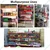 Ironic 5 feet x 3 feet 4 Shelves Slotted Channel Display Rack For Multipurpose Uses 