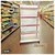 Ironic 6 feet x 3 feet 5 Shelves Slotted Channel Display Rack For Multipurpose Uses