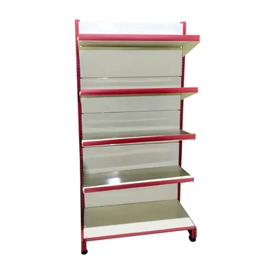 Ironic 6 feet x 3 feet 5 Shelves Slotted Channel Display Rack For Multipurpose Uses