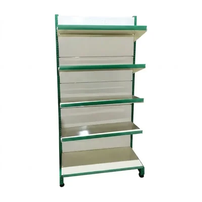 Global 6 feet x 3 feet 5 Shelves Slotted Channel Display Rack For Multipurpose Uses