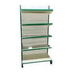 Global 6 feet x 3 feet 5 Shelves Slotted Channel Display Rack For Multipurpose Uses