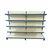 Premium Quality 5 x 2 Feet 5 Shelves Slotted Channel Display Rack - Set Of 2