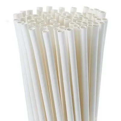 Pack-6000| 10 mm- Ht 197m , Disposable Paper Straw for Picnic, Travel, Food Truck