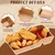 100 Pcs, Disposable 2 Compartment Food Tray Taco Holders || Ideal for Hot Dog, Nacho, Snack, French Fries