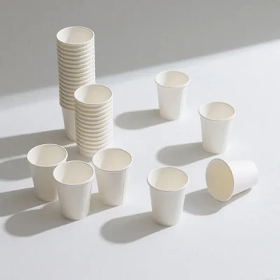 Regular Disposable 250ml Coffee Cup, 100 Pieces, Premium Paper Cups for Tea Stalls, Cafes, Indoor and Outdoor Events