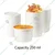 1000 Pcs, 250 ml White Disposable Paper Container with Lid for Salads, Soups, Desserts 