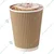 POCHEON 50 Pcs, 210ml Disposable Ripple Cup for Tea, Coffee, Soup