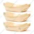 POCHEON 50 Pcs, 4x7.5 Inch Disposable Pinewood Serving Boat Trays