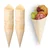 100 Pcs, Diposable Pinewood Serving Cone for Food Servings(Size-5 inch (12.7cm))