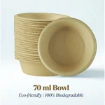 PAAVAN 70ml, Disposable Bagasse Bowls for Parties, Weddings and Commercial Food Events