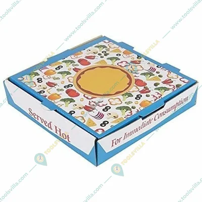 Pack-500 Pcs | 12 inch, Disposable White Generic Pizza Boxes for Picnic, Travel
