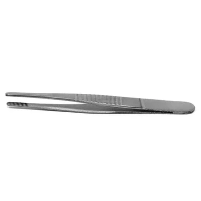 ConXport Dissecting Forcep, 5 Inch Stainless Steel, Serrated Tips Medical Grade Tool Sharp Tissue Dissection
