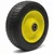 Heavy Duty  200 x 45 MM 100 Kg Load Capacity Double Bearing Solid Rubber Wheel