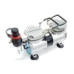 Akari 6 Bar Max. Pressure Mini Oil Free Air Compressor 35 LPM with Double Piston and Double Cylinder