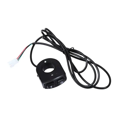ALTER DK21-1S 24-48V Headlight Horn Switch Set E-Bike Push Rocker Black