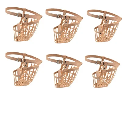 Adjustable Strap Dog Mouth Cover Muzzle Prevent Biting Behaviour Perfect for Dog (Set of 6 Pcs Extra Small to Giant)