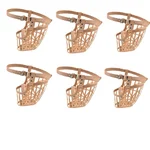 Adjustable Strap Dog Mouth Cover Muzzle Prevent Biting Behaviour Perfect for Dog (Set of 6 Pcs Extra Small to Giant)