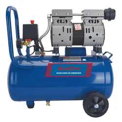 Dongcheng 24 Litres Oil Free Sound Less Air Compressor with 1 HP Motor, 102 psi Max. Pressure and 45 LPM (DQE02-1824)