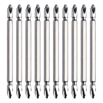 Dongcheng 10 Pcs 100 mm Double Head Philips Screwdriver Bit Set
