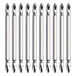 Dongcheng 10 Pcs 100 mm Double Head Philips Screwdriver Bit Set
