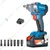 Dongcheng 12.7 mm (1/2") 20V Cordless Impact Wrench with Battery, Charger, Max Torque 488 N.m (DCPB488) (Type EM)