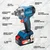 Dongcheng 12.7 mm (1/2") 20V Cordless Impact Wrench with Battery, Charger, Max Torque 488 N.m (DCPB488) (Type EM)