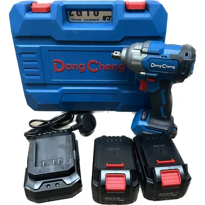 Dongcheng 12.7 mm (1/2") 20V Cordless Impact Wrench with Battery, Charger, Max Torque 488 N.m (DCPB488) (Type EM)