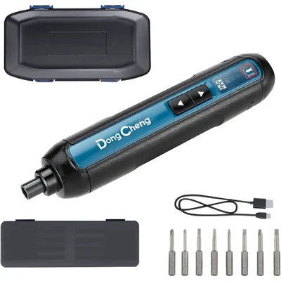Dongcheng 4V Cordless Screwdriver With Accessories, 300 RPM - DCPL04-5 (TYPE E)