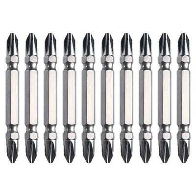Dongcheng 10 Pcs 65 mm Double Head Philips Screwdriver Bit Set