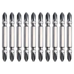 Dongcheng 10 Pcs 65 mm Double Head Philips Screwdriver Bit Set