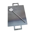 SBWG Iron Flat Rectangle 15x12 inch Dosa / Roti Tawa with 6 mm thickness and Free Iron Palta